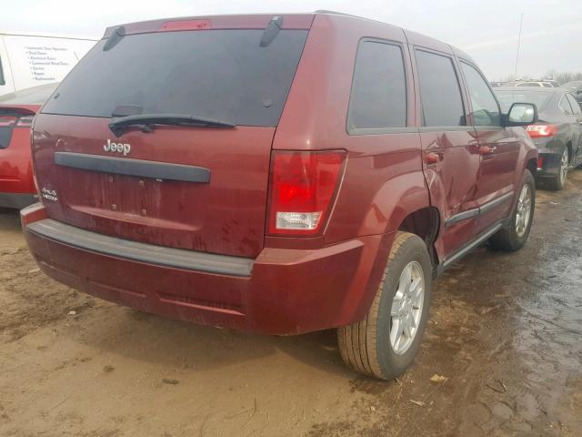 1J8GR48K47C668273 - 2007 JEEP GRAND CHER RED photo 4