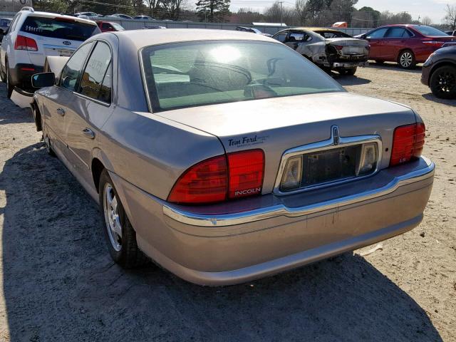 1LNHM86S5YY810604 - 2000 LINCOLN LS GOLD photo 3
