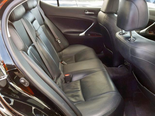 JTHBK262772025787 - 2007 LEXUS IS 250 BLACK photo 6