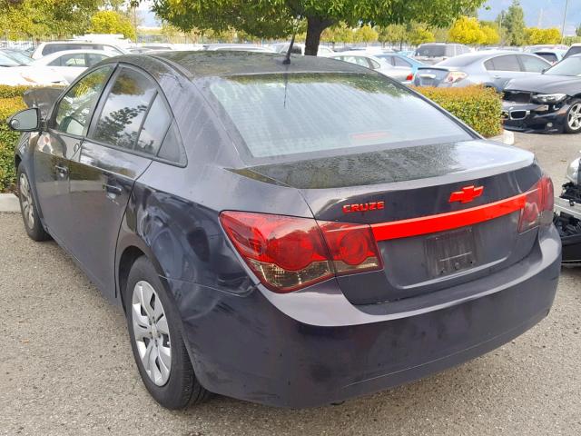 1G1PA5SGXD7183917 - 2013 CHEVROLET CRUZE LS CHARCOAL photo 3