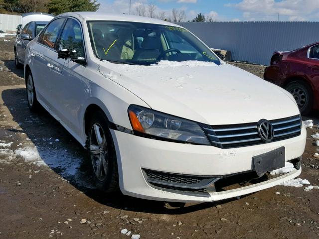 1VWBP7A34CC072003 - 2012 VOLKSWAGEN PASSAT SE WHITE photo 1