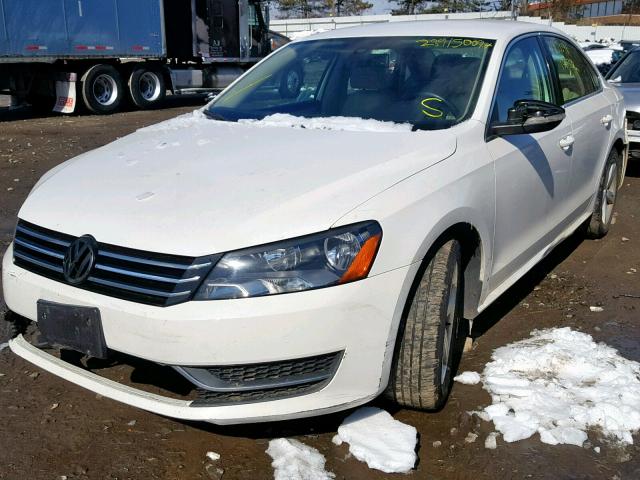 1VWBP7A34CC072003 - 2012 VOLKSWAGEN PASSAT SE WHITE photo 2