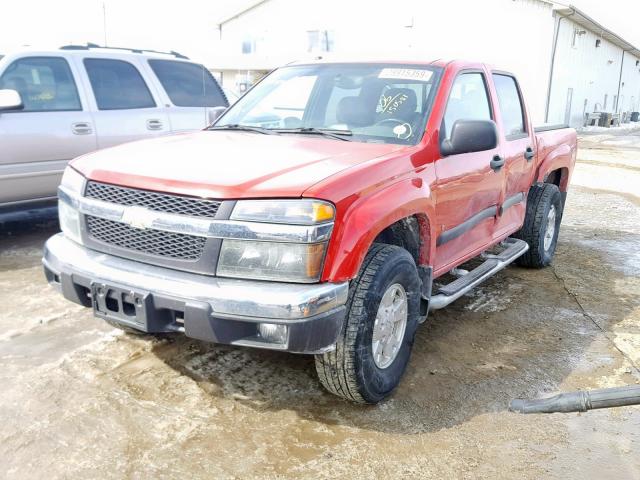 1GCDT136468163131 - 2006 CHEVROLET COLORADO RED photo 2