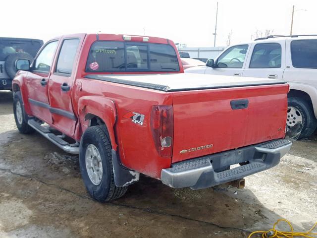 1GCDT136468163131 - 2006 CHEVROLET COLORADO RED photo 3