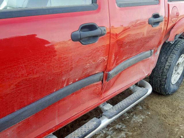 1GCDT136468163131 - 2006 CHEVROLET COLORADO RED photo 9