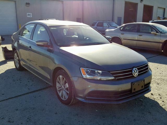 3VWLA7AJ3FM423765 - 2015 VOLKSWAGEN JETTA TDI GRAY photo 1