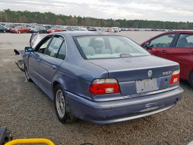 WBADT434X1GX26226 - 2001 BMW 525 I AUTO BLUE photo 3