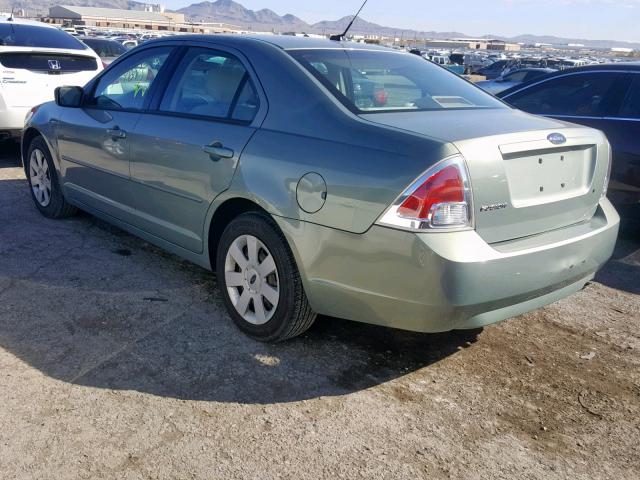 3FAHP06Z48R233238 - 2008 FORD FUSION S GREEN photo 3