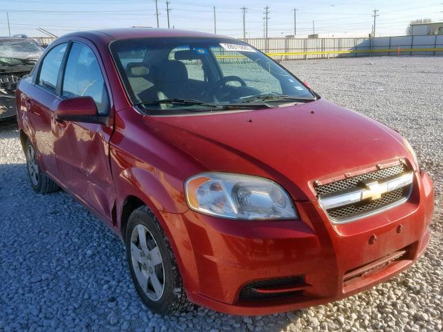 KL1TD5DE0BB160530 - 2011 CHEVROLET AVEO LS RED photo 1