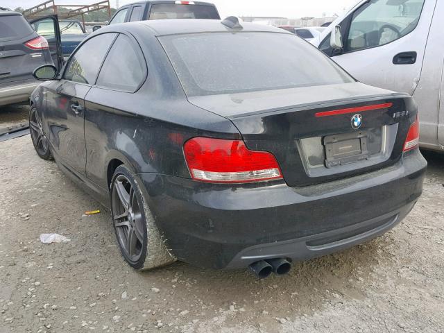 WBAUC73598VF24433 - 2008 BMW 135 I BLACK photo 3