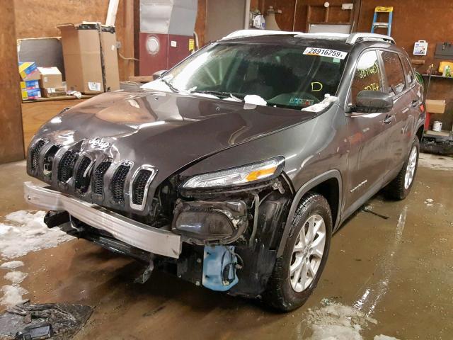 1C4PJMCB1FW636125 - 2015 JEEP CHEROKEE L GRAY photo 2