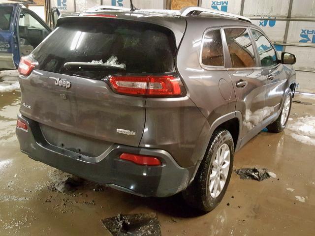 1C4PJMCB1FW636125 - 2015 JEEP CHEROKEE L GRAY photo 4