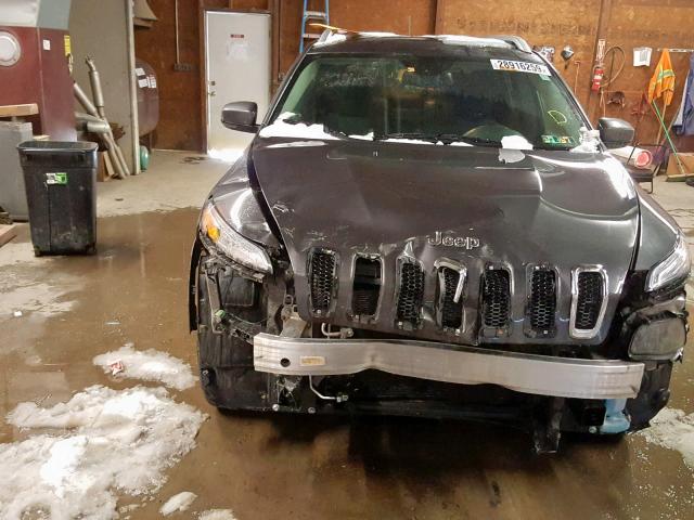 1C4PJMCB1FW636125 - 2015 JEEP CHEROKEE L GRAY photo 9