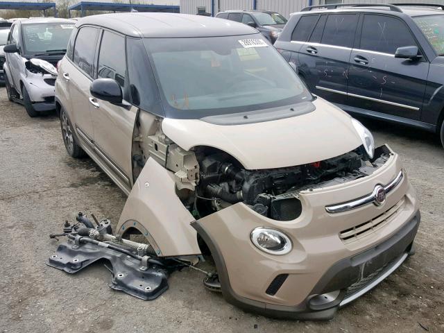 ZFBCFADHXFZ033628 - 2015 FIAT 500L TREKK TAN photo 1