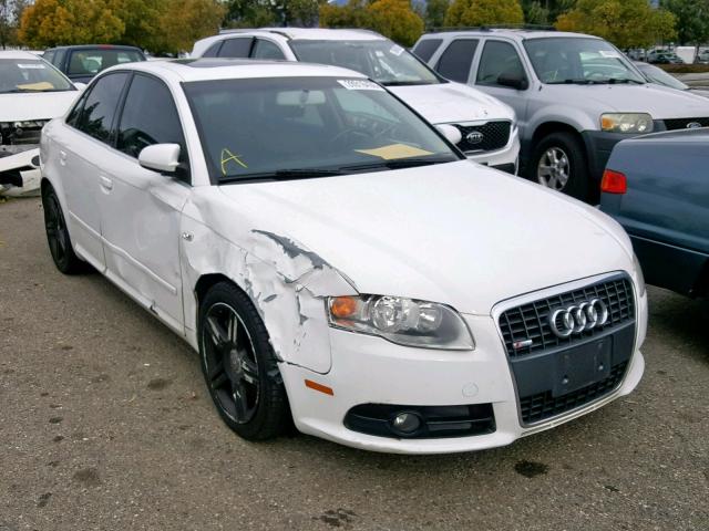 WAUAF78E88A030216 - 2008 AUDI A4 2.0T WHITE photo 1