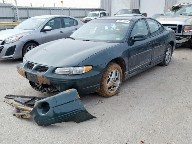 1G2WP52K31F166257 - 2001 PONTIAC GRAND PRIX GREEN photo 2