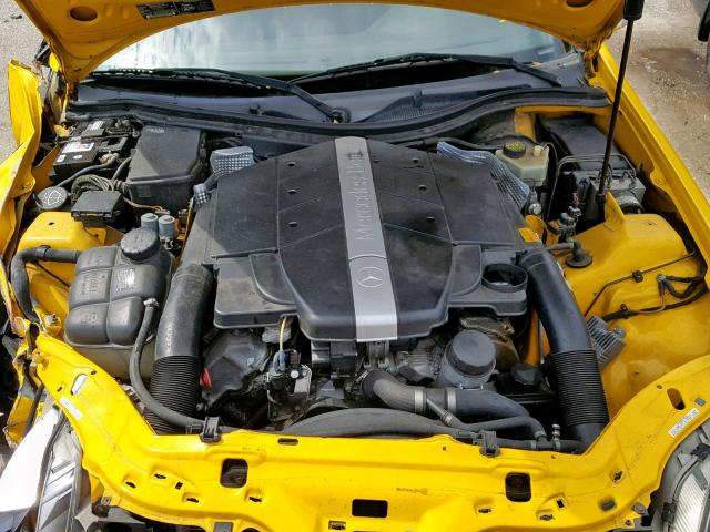 WDBKK65F41F178445 - 2001 MERCEDES-BENZ SLK 320 YELLOW photo 7