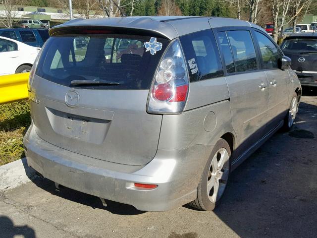 JM1CR29L360118578 - 2006 MAZDA 5 SILVER photo 4