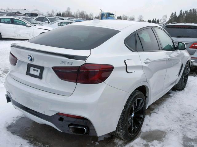 5UXKU6C50F0F93859 - 2015 BMW X6 XDRIVE5 WHITE photo 4