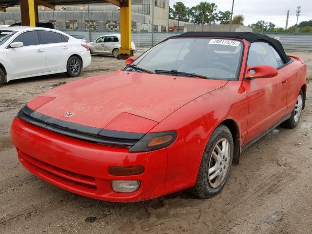 JT5ST87K0N0118025 - 1992 TOYOTA CELICA GT RED photo 2