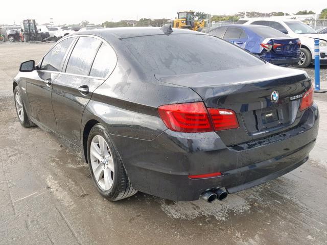 WBAXH5C5XCDW02362 - 2012 BMW 528 XI BLACK photo 3