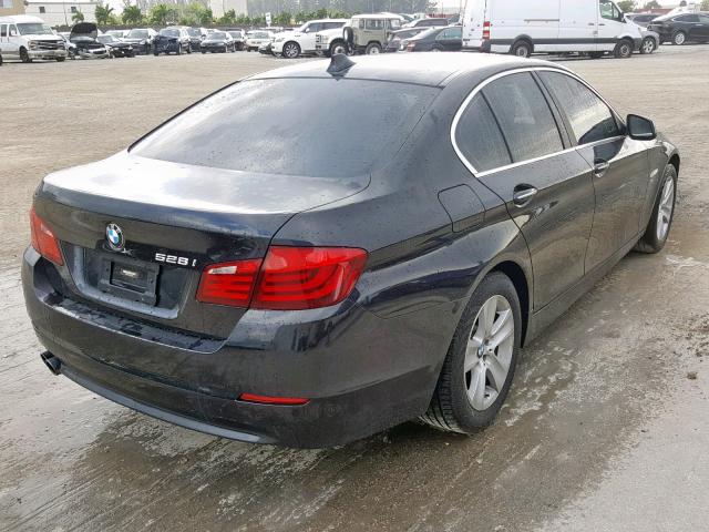 WBAXH5C5XCDW02362 - 2012 BMW 528 XI BLACK photo 4