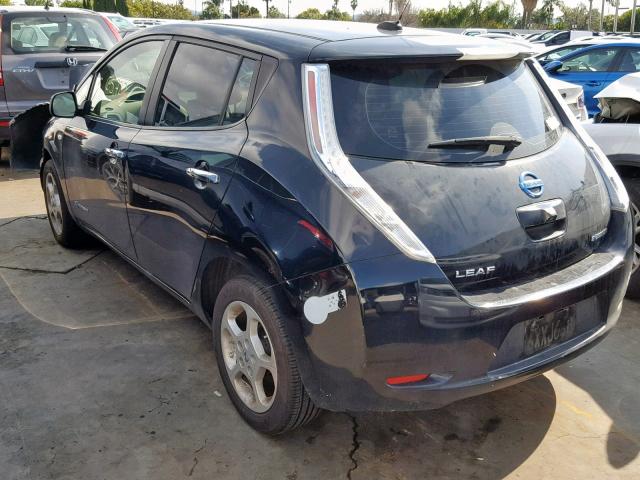 JN1AZ0CP4CT020664 - 2012 NISSAN LEAF SV BLACK photo 3