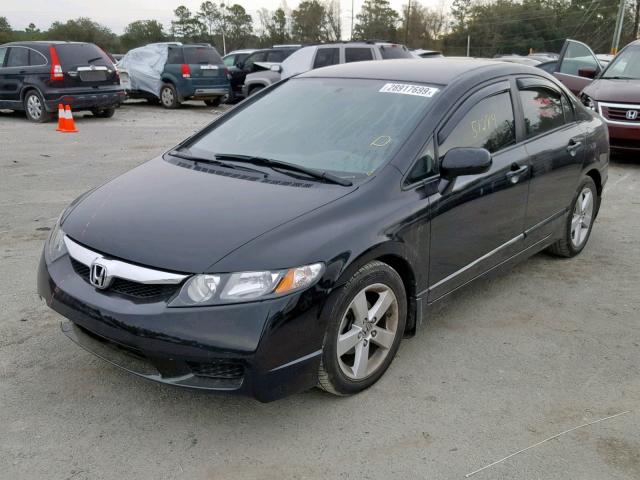 19XFA1F68BE030317 - 2011 HONDA CIVIC LX-S Schwarz Foto 2