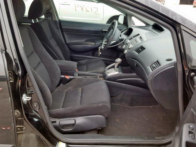 19XFA1F68BE030317 - 2011 HONDA CIVIC LX-S Schwarz Foto 5