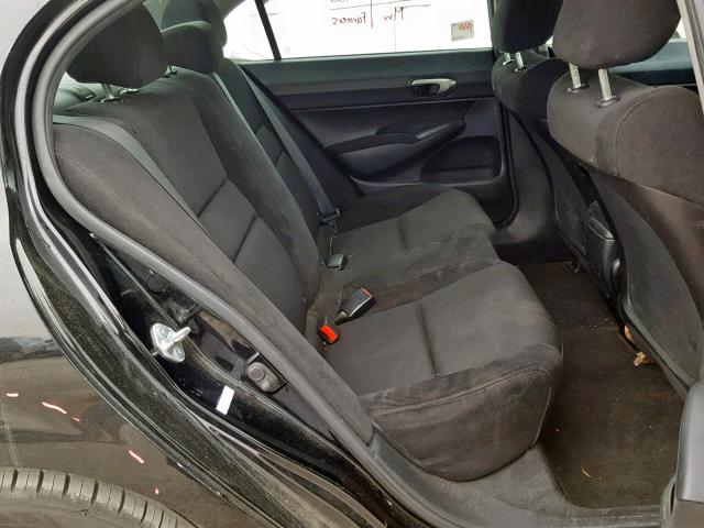 19XFA1F68BE030317 - 2011 HONDA CIVIC LX-S Schwarz Foto 6