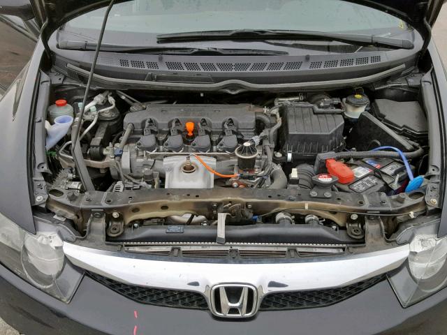19XFA1F68BE030317 - 2011 HONDA CIVIC LX-S Schwarz Foto 7