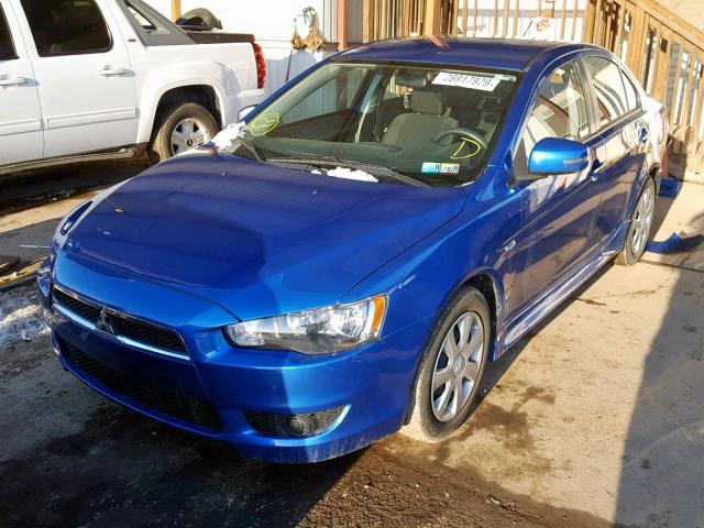 JA32U2FU9FU025501 - 2015 MITSUBISHI LANCER ES BLUE photo 2