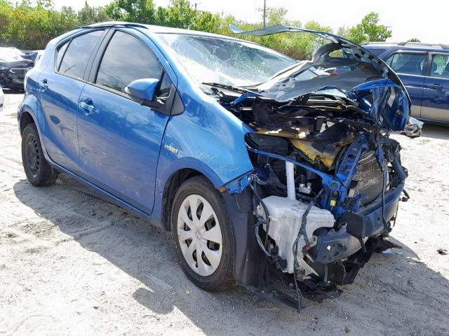 JTDKDTB37D1542735 - 2013 TOYOTA PRIUS C BLUE photo 1