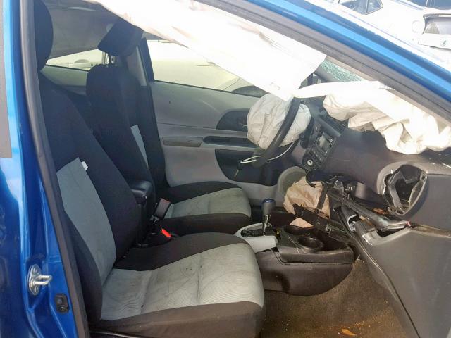 JTDKDTB37D1542735 - 2013 TOYOTA PRIUS C BLUE photo 5