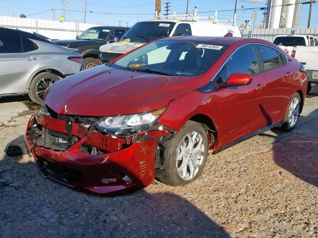 1G1RD6S52KU117705 - 2019 CHEVROLET VOLT PREMI RED photo 2