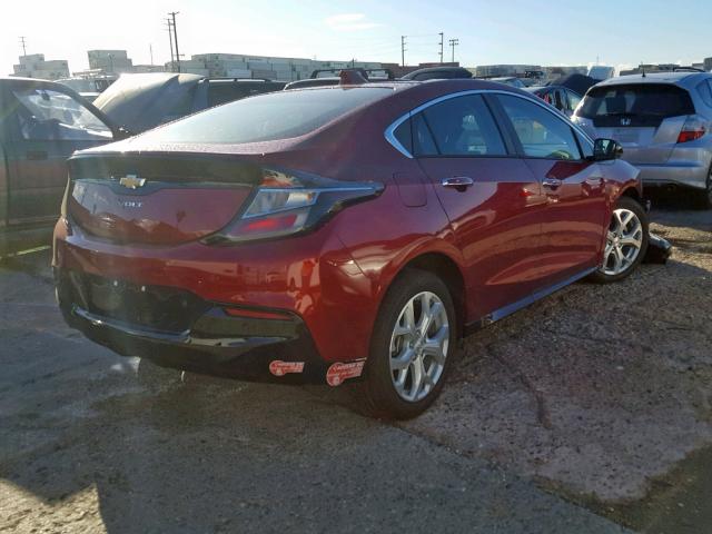 1G1RD6S52KU117705 - 2019 CHEVROLET VOLT PREMI RED photo 4