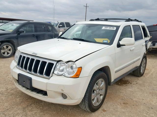 1J8HR58N08C150876 - 2008 JEEP GRAND CHER WHITE photo 2