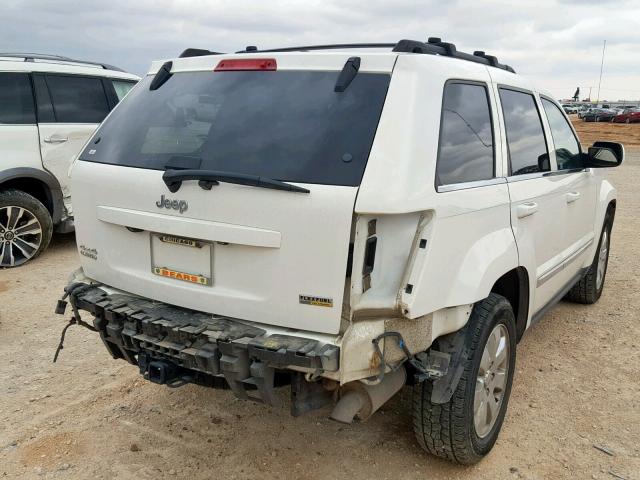 1J8HR58N08C150876 - 2008 JEEP GRAND CHER WHITE photo 4