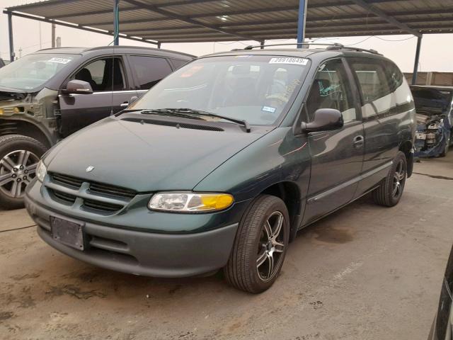 2B4FP25B2TR772406 - 1996 DODGE CARAVAN GREEN photo 2