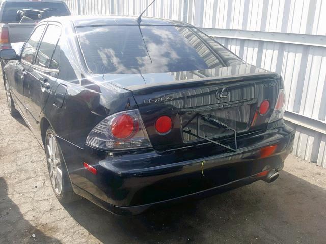 JTHBD192730080228 - 2003 LEXUS IS 300 BLACK photo 3