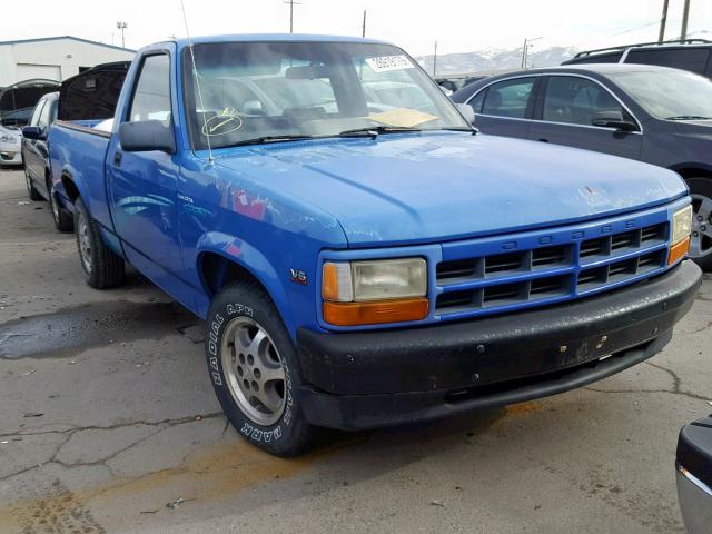 1B7FL26X0TW700801 - 1996 DODGE DAKOTA BLUE photo 1