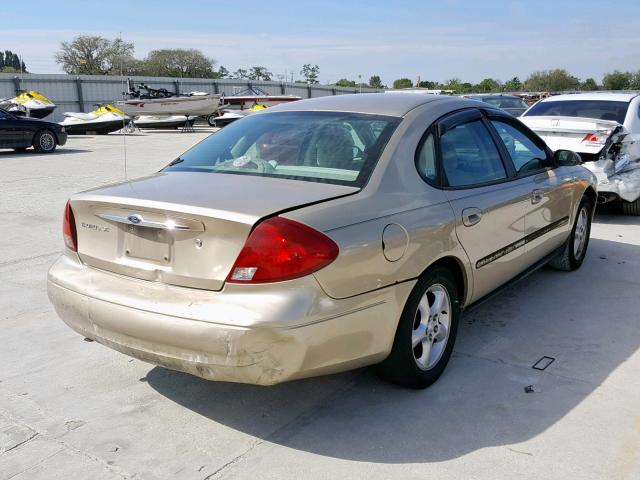 1FAFP55S7YG226588 - 2000 FORD TAURUS SES GOLD photo 4