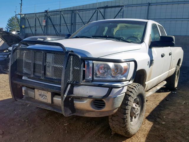 3D7KS28A67G828125 - 2007 DODGE RAM 2500 S WHITE photo 2