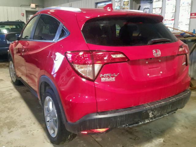 3CZRU6H75GM740841 - 2016 HONDA HR-V EXL RED photo 3