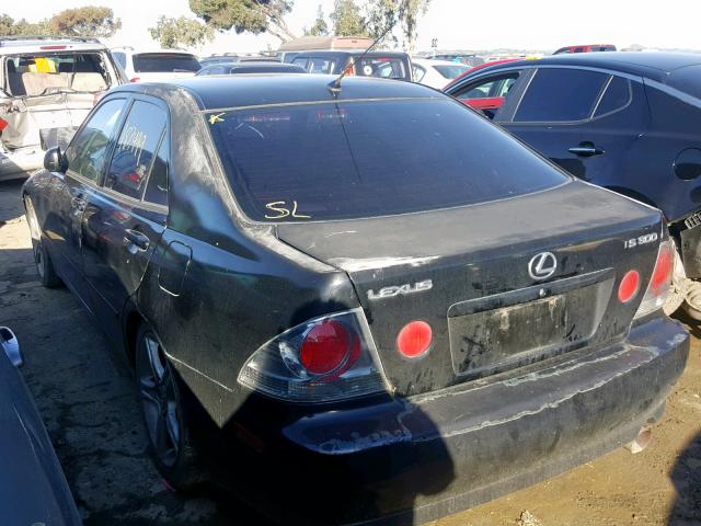 JTHBD182810021655 - 2001 LEXUS IS 300 BLACK photo 3