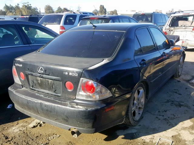 JTHBD182810021655 - 2001 LEXUS IS 300 BLACK photo 4