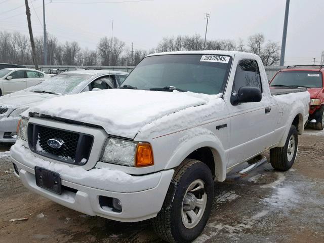 1FTYR10U55PA17294 - 2005 FORD RANGER WHITE photo 2