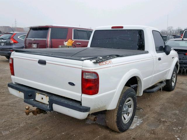 1FTYR10U55PA17294 - 2005 FORD RANGER WHITE photo 4