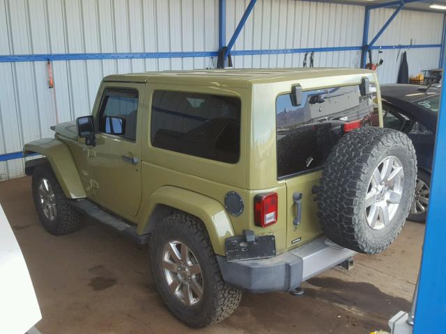 1C4AJWBG3DL568326 - 2013 JEEP WRANGLER S 绿色 照片 3
