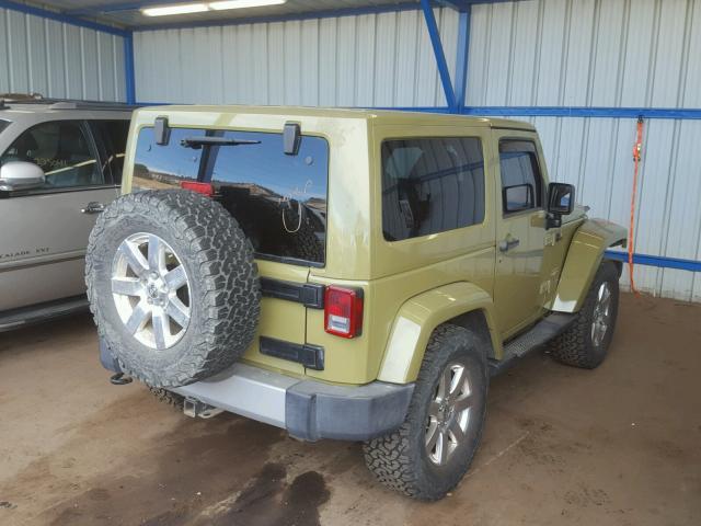 1C4AJWBG3DL568326 - 2013 JEEP WRANGLER S 绿色 照片 4